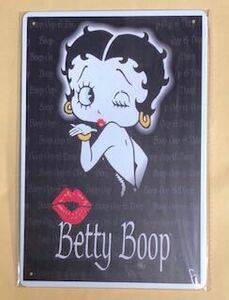 【 Betty Boop ベティ 】24 ☆ 昭和 ☆ ブリキ看板 ★レトロ☆アメリカン雑貨