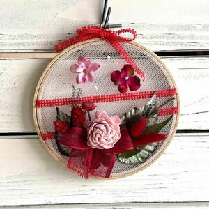  new goods dry flower wall decoration bamboo red . flower ribbon gift Mother's Day stylish 
