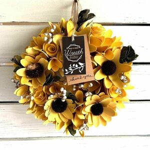  natural material. natural lease yellow ornament 24cm dry flower gift 