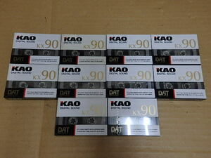 !〇貴重 !! 未開封 DAT カセット テープ KAO KX90 ９０分 計１０本 花王 未使用 室内保管品