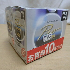 !〇貴重!! 未開封品 高音質MD カセット ディスク AXIA MD PRO 74 計10枚 室内保管品 未使用品の画像1