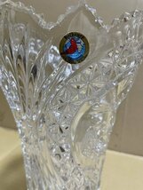 西ドイツ製 WEST GERMANY KAMEI GLASS クリスタル CRYSTAL HOFBAUER COLLECTION ホーフバウアー 一輪挿し 花瓶 花器 小鳥_画像3