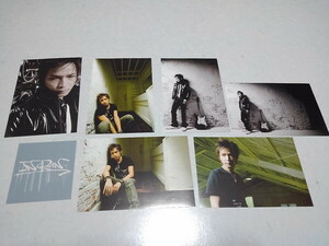 ●　INORAN イノラン　【　NO NAME? PRIVATES? #6　ポストカード6枚 + ステッカー1枚　♪美品　】　ルナシー LUNA SEA