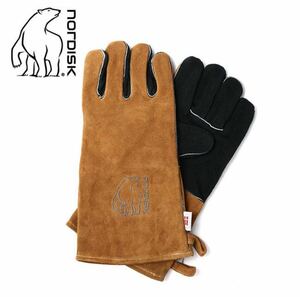 NORDISKnoru disk to-ten glow blaser gloves .. fire heat-resisting camp outdoor gloves leather glove leather gloves 