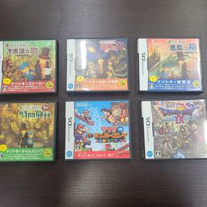 #4011 任天堂 NINTENDO DS ソフト 中古 レイトン教授シリーズ４セット ドラゴンクエストⅨ マリオVSドンキーコングの画像1