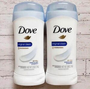 【２本セット】DOVE ダヴ デオドラント スティック オリジナルクリーン 