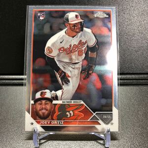 Joey Ortiz 2023 Topps Chrome Update #USC216 Rookie RC Orioles Brewers