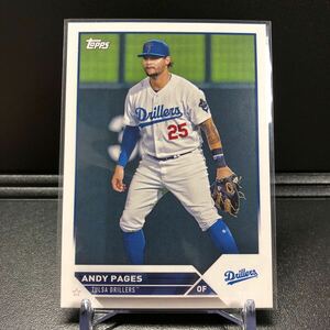 Andy Pages 2023 Topps Pro Debut #PD-99 Tulsa Drillers Dodgers