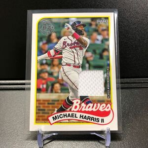 Michael Harris Ⅱ 2024 Topps Series 1 #89BR-MH 1989 Topps Baseball Relic Card Braves