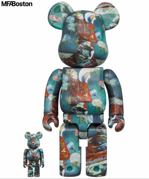 BE@RBRICK Boston Museum Claude Monet ’LA JAPONAISE’ 100％ & 400％