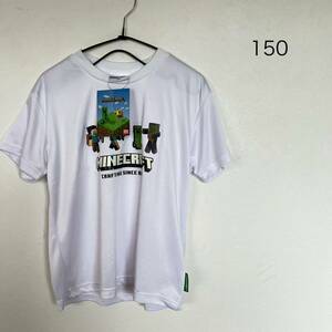 Minecraft マイクラ 半袖Tシャツ サイズ150 白 Tシャツ ホワイト