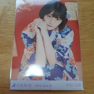 乃木坂46　中田花奈　生写真　2019.July-Ⅱ　座り