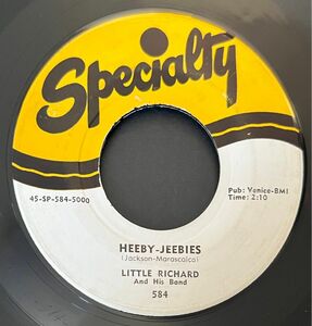 最終価格! 美品 LITTLE RICHARD - HEEBY-JEEBIES 7inch レコード