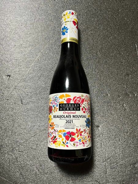 【未開栓】 ジョルジュ デュブッフ ボジョレーヌーヴォー 2021 オリジナル ワイン 375ml 中瓶 フランス France