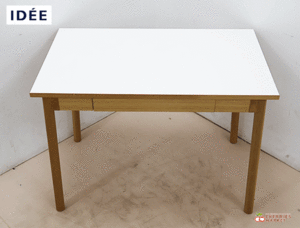 ◆展示品◆ IDEE イデー STILT TABLE 1000 スティルト テーブル 1000 ホワイト ダイニングテーブル/デスク/机 引出付 6万 美品