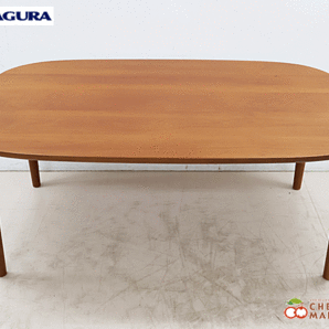 ◆展示品◆ 家具蔵 KAGURA 無垢材 TABLE GRACE 無垢材 テーブル グレース ダイニングテーブル チェリー材 21万の画像2