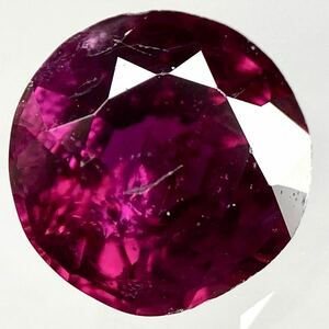 〔天然ルビー0.660ct〕a 約5.26×5.24mm ルース 裸石 corundum コランダム RUBY 宝石 ジュエリー テDE0