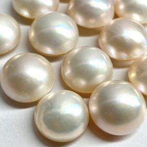 〔マベパール13点おまとめ〕a 約13.0-13.6mm 20g/100ct pearl パール 半円真珠 ジュエリー jewelry 裸石 宝石②
