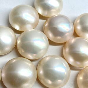 〔マベパール13点おまとめ〕a 約13.0-13.6mm 20g/100ct pearl パール 半円真珠 ジュエリー jewelry 裸石 宝石②の画像2