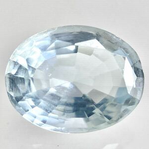 〔天然アクアマリン2.633ct〕a 約10.79×8.49mm ルース 裸石 aquamarine 宝石 ジュエリー テDE0