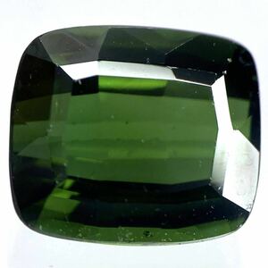 〔天然グリーントルマリン3.296ct〕a 約9.18×8.06mm ルース 裸石 tourmaline Green 宝石 ジュエリー テ DG0