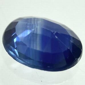 〔天然サファイア 0.767ct〕a約6.46×5.15mm ルース 裸石 宝石 ジュエリー sapphire corundum コランダム テDE0の画像2