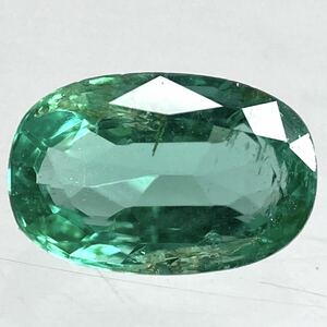 〔天然エメラルド0.418ct〕a約6.00×3.93mmソーティング付 ルース 裸石 宝石 ジュエリーjewerly emerald テDG0