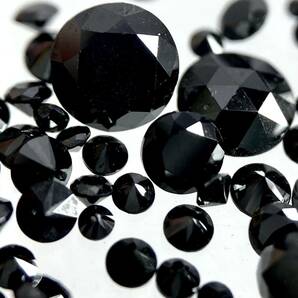 〔天然ブラックダイヤモンドおまとめ〕a 10ct 裸石 宝石 diamond jewelry ジュエリー blackの画像2