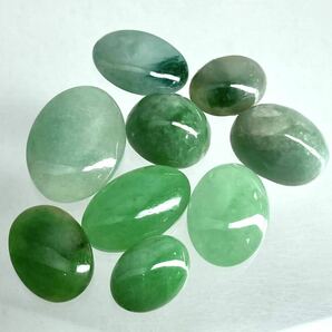 〔天然本翡翠8点おまとめ100ct〕a ルース 裸石 宝石 ジュエリー jewelry ジェイダイト lavender jadite jade ヒスイ ひすい ②の画像3