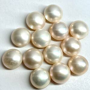 〔マベパール13点おまとめ〕a 約13.0-13.6mm 20g/100ct pearl パール 半円真珠 ジュエリー jewelry 裸石 宝石②の画像3