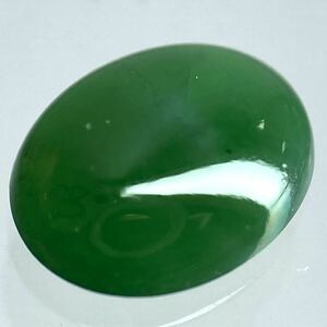 〔天然本翡翠1.011ct〕A 約7.76×6.06mm ルース 裸石 宝石 ジュエリー jade jadeite ジェダイト ソーティング テDE0