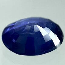 〔天然サファイア 0.680ct〕a約6.19×5.02mm ルース 裸石 宝石 ジュエリー sapphire corundum コランダム テEA0_画像2