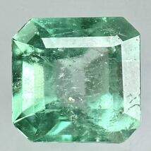 〔天然エメラルド0.596ct〕a約5.24×5.07mmソーティング付 ルース 裸石 宝石 ジュエリーjewerly emerald テEA0_画像1