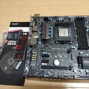 中古 msi マザーボード B350M MORTAR Micro ATX + CPU RYZEN 5 1600 付きの画像2