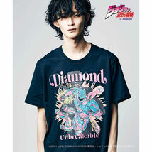 glamb×ジョジョ・ダイヤモンドは砕けない・Crazy Diamond T II / クレイジーダイヤモンド・TシャツII・ブラック・XSサイズ　_画像9