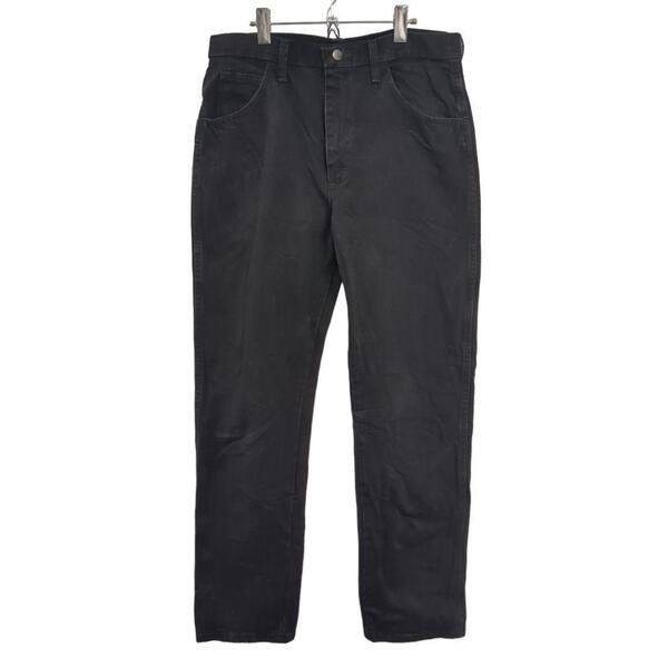 RUSTER ストレートブラックデニムジーンズジーパンW32L32メンズM 6