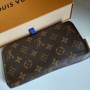 美品 LOUIS VUITTON ルイヴィトン モノグラム ジッピーウォレット フューシャ 長財布 ピンクの画像3