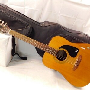 A873★Epiphone/ DR-100NA/エレアコギター/エレキアコースティックギター/茶色系/ソフトケース付き/エピフォン/楽器/音楽★送料1420円～の画像1