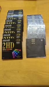 Maxellmak cell floppy disk HD MF-256HD rose 8 sheets MF2-HD rose 10 sheets SUPER RD2 all 18 sheets unused 