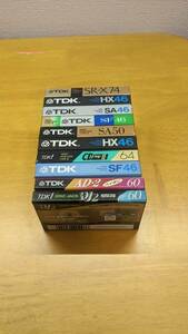 TDK　カセットテープ　TYPE II　全10本まとめて　High Positionテープシリーズ　　未使用未開封長期保管品