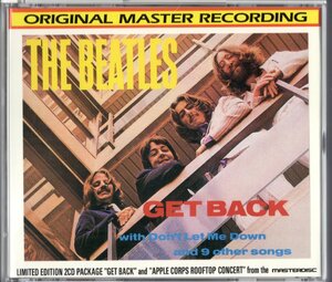 2CD【GET BACK (MDCD Limited Edition) ジャケット２種 (Japan 1994年)】Beatles ビートルズ