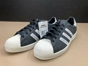 S153[08]S35( shoes ) unused adidas×HUMANMADE SUPERSTAR 80s 28.5. black / white * out box less .4/12 exhibition 