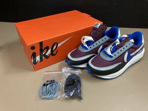 S153[08]S95(靴) 未使用 NIKE UNDERCOVER×Sacai LD Waffle 25㎝ DJ4877-600 タグ付き ナイトマルーン/チームロイヤル 4/23出品