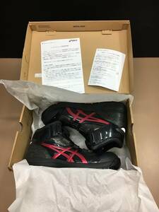 N104[08]K204(安全靴) 未使用 asics アシックス 安全靴 WINJOB CP304 BOA BLK EDITION/ 27.0cm/ブラック×レッド/箱あり 4/18出品