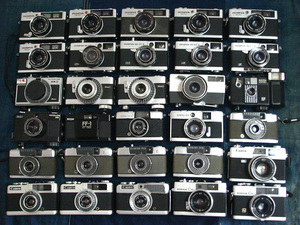 ジャンクカメラ 30台 等 まとめて 大量 セット オリンパス ペン 35 キヤノン コニカ C35 リコー junk camera olympus pen ジャンク カメラ