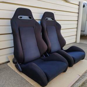 メーカー不明 レカロ(RECARO)SR-3(SR3)タイプ セミバケットシート(リクライニングバケットシート) ２脚の画像2