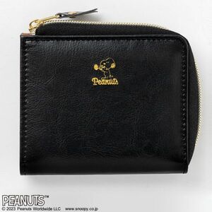 2 95 Snoopy BLACK SMOOTH COMPACT кошелек стоимость доставки 210 иен 