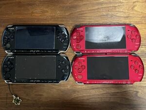 SONY PSP3000 本体 4台セット まとめ売り ブラック レッド PlayStation ジャンク 送料230円～