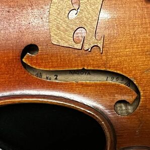 Suzuki Violin 特 No.2 4/4 Anno1963 スズキ バイオリン ヴァイオリン 1963年製 ハードケース付き 現状品の画像5