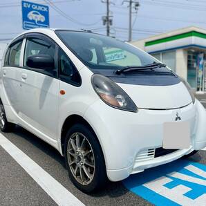 【1円】航続距離123キロ アイミーブM 安心の東芝製バッテリー 10.5kwh 急速充電対応 EV電気自動車 禁煙車 i-MiEV 白 地デジナビの画像1